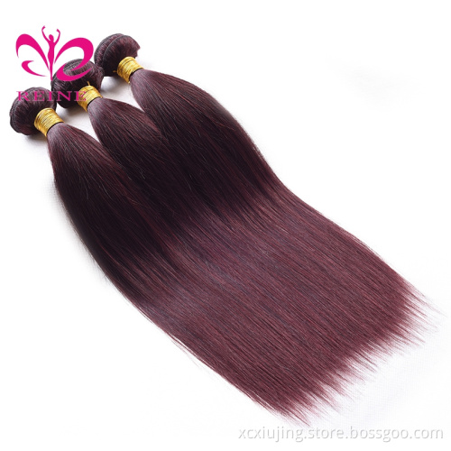 REINE 100 Human Hair 99J Brazilian Virgin Hair Silky Straight,Names Of Virgin Human Hair Weave Bundles in mozambique
